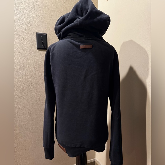 Naketano Black Cowl Neck Sweater with Brown Details Medium - Picture 7 of 7